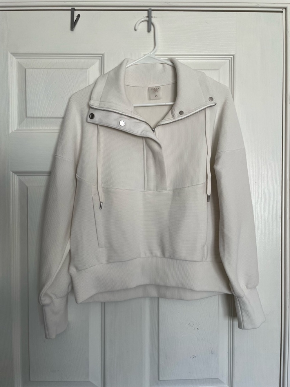 Calia Women’s size XS Cozy Off-White Athletic Pullover Hoodie